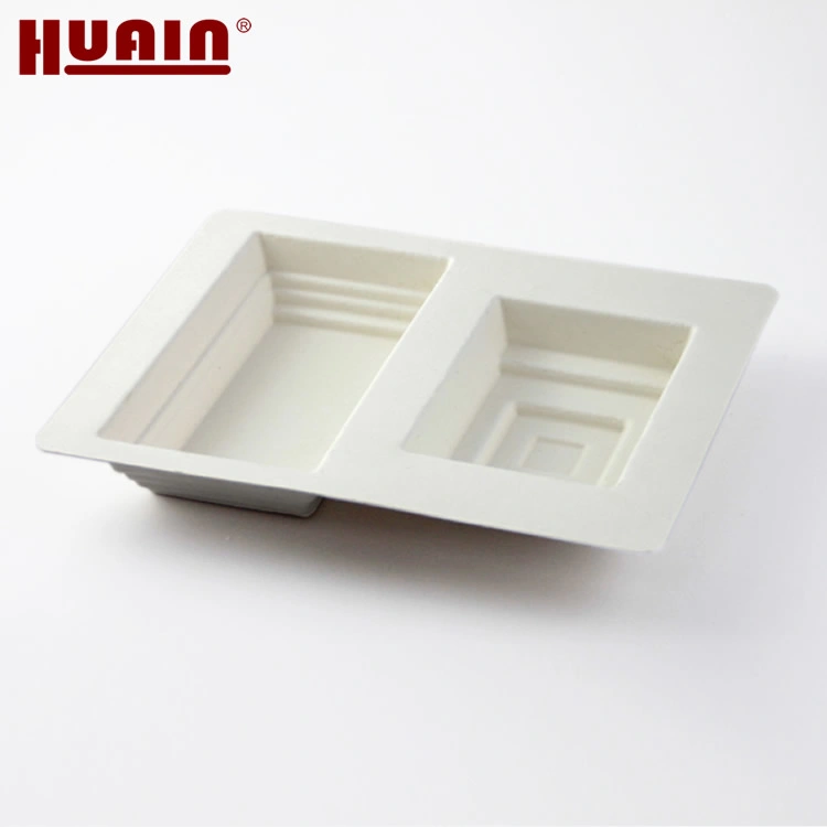 Natural Fiber Insert Molded Custom Bamboo Sugarcane Wet Press Tray