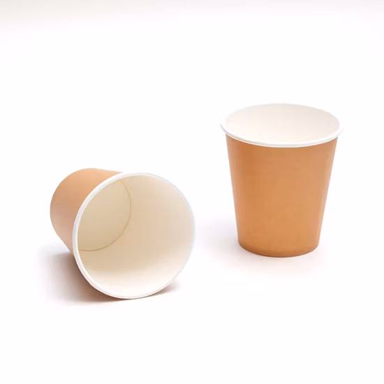 Té con leche negra Taza de papel gruesa Taza de café desechable Bebida caliente Paquete para llevar Tazas Favor de fiesta Taza de bebida con tapas 9 oz / 14 oz / 16 oz