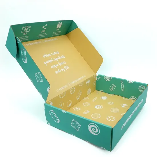 Caja de envío postal de cartón corrugado de avión liso plegable con logotipo personalizado, caja de embalaje de regalo de papel de envío