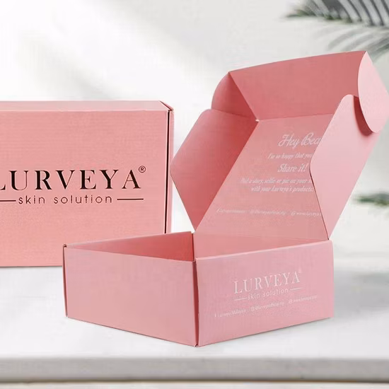 Caja de papel de avión de embalaje personalizado de cartón corrugado reciclado plegable espesado de venta caliente para artículos de regalo